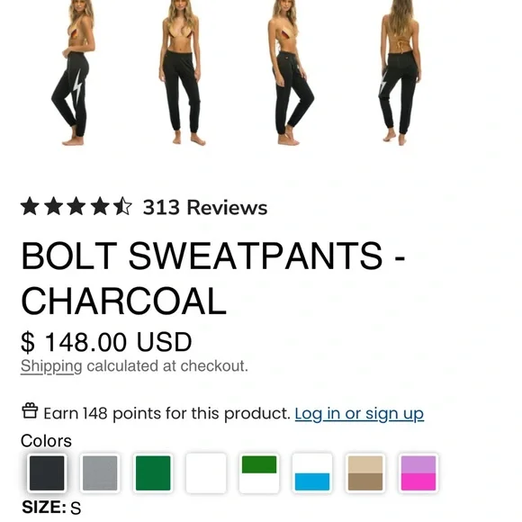 NWT Aviator Nation Sweatpant - Picture 3 of 5